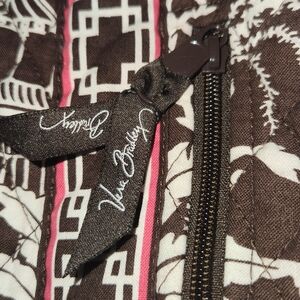 Vera Bradley Brown and White Quilted Bag